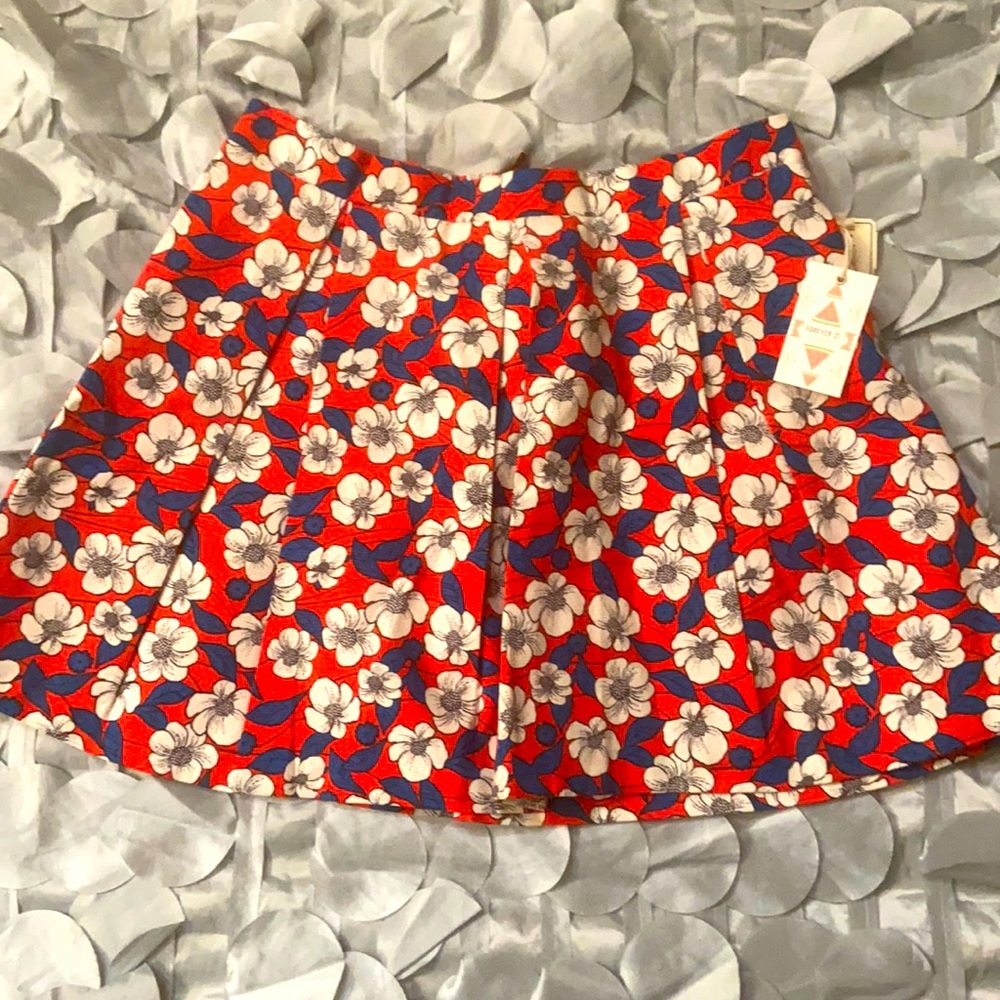 Brand new bright orange red skirt for big girls.